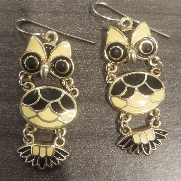 Owl earrings - Picture 3 of 4